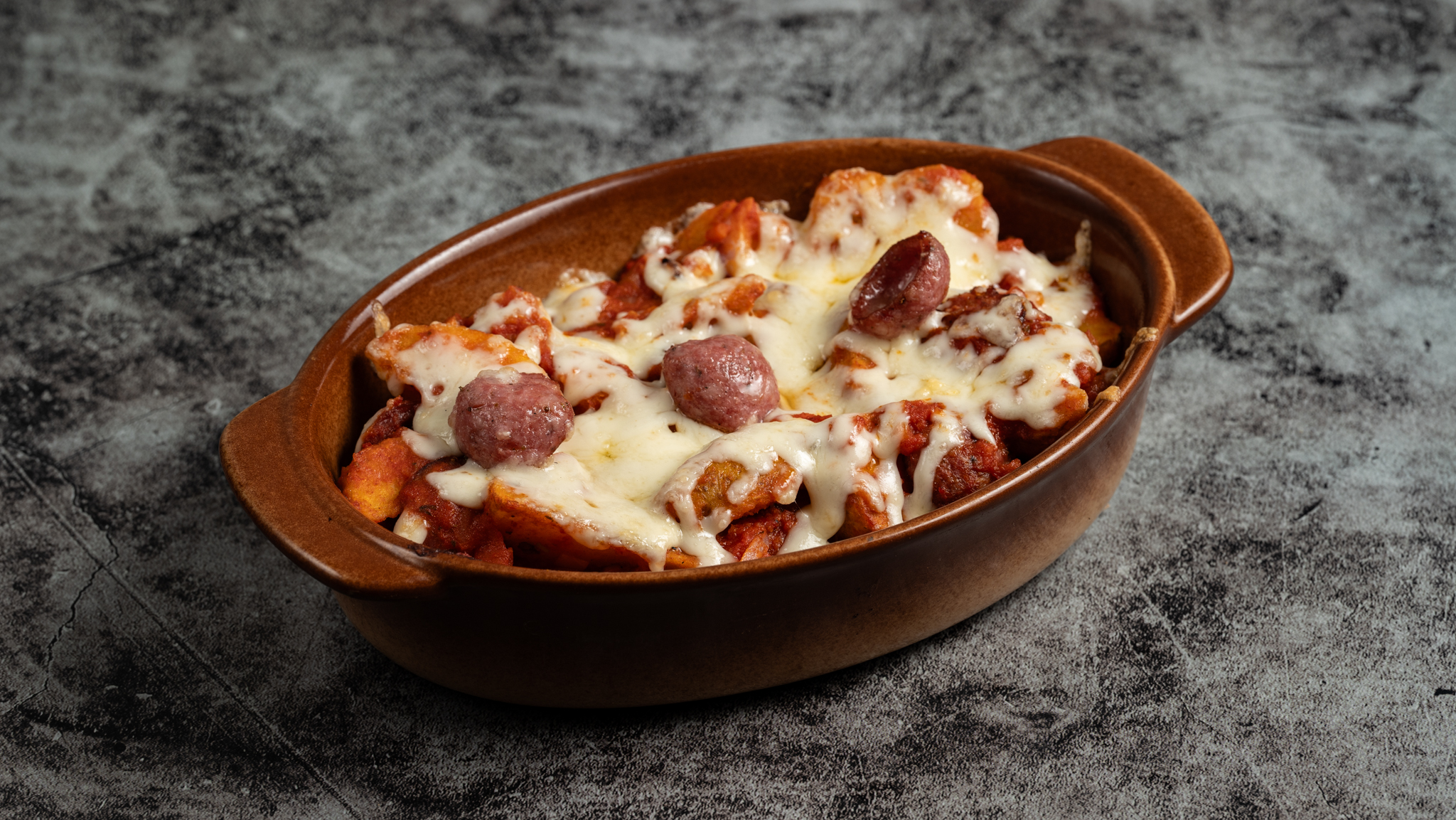 Πατάτες με λουκάνικο